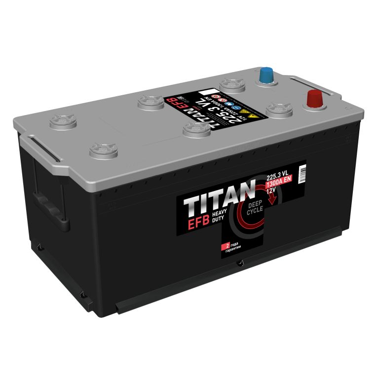 Аккумулятор Titan EFB 225 Ah 1200A euro