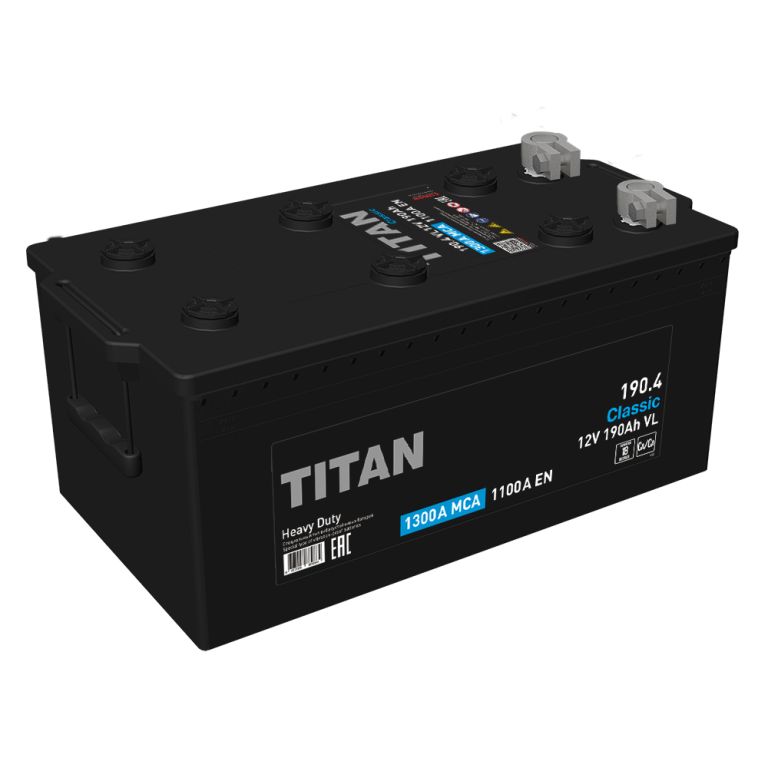 Аккумулятор TITAN CLASSIC 190Ah 1100A болт