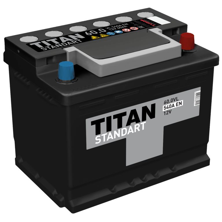Аккумулятор TITAN STANDART 60Ah 540A ОП