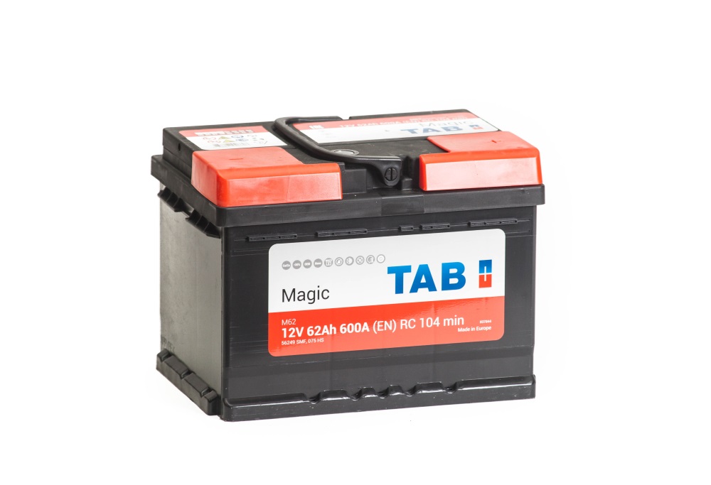 Аккумулятор TAB MAGIC 62Ah 600A ОП низкий