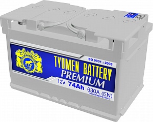 Аккумулятор Tyumen Battery Premium 74Ah 650A ОП низкий