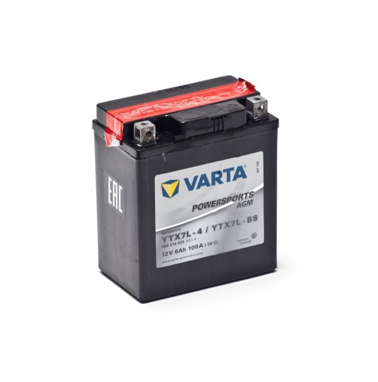 Аккумулятор VARTA Powersports AGM 6Ah 100А