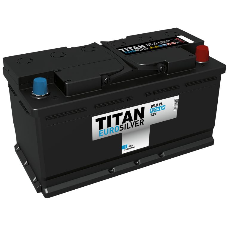 Аккумулятор TITAN EUROSILVER 85Ah 800A ОП низкий