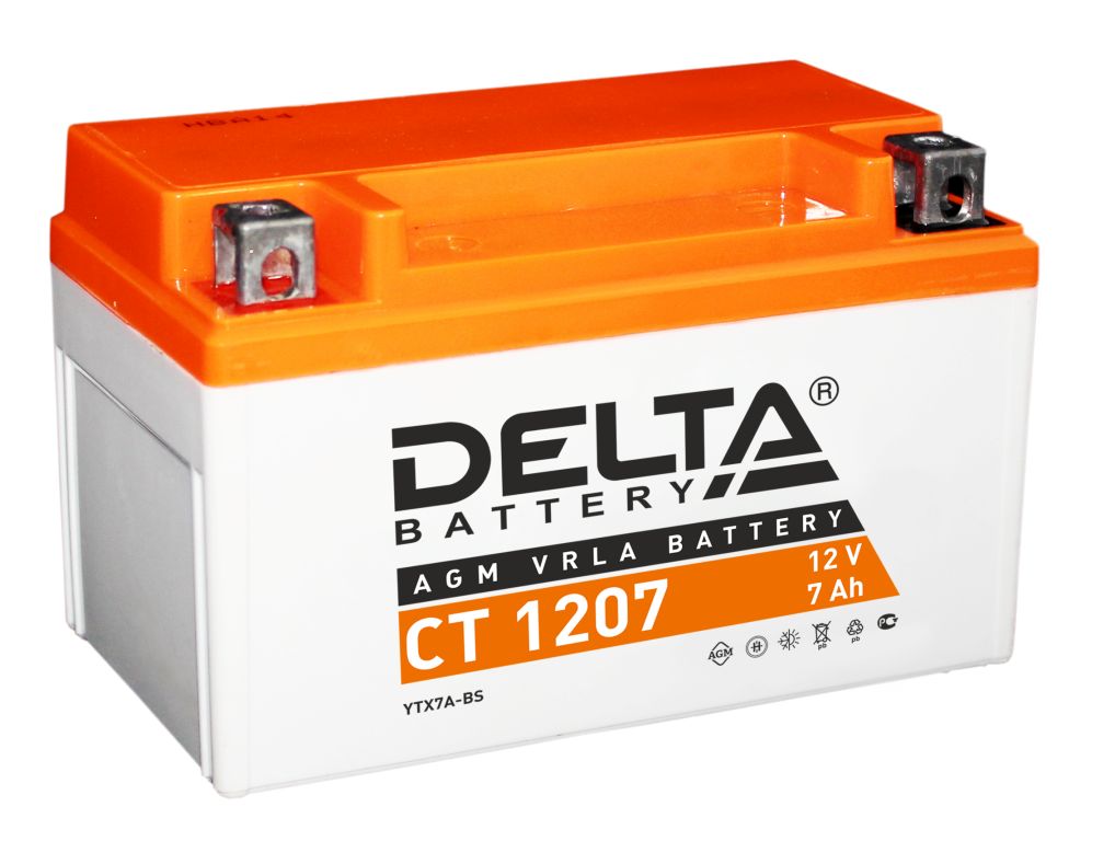 Аккумулятор Delta CT 1207 7Ah 105A