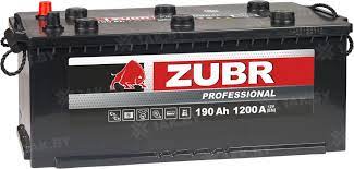 Аккумулятор ZUBR Professional 190Ah 1200A euro