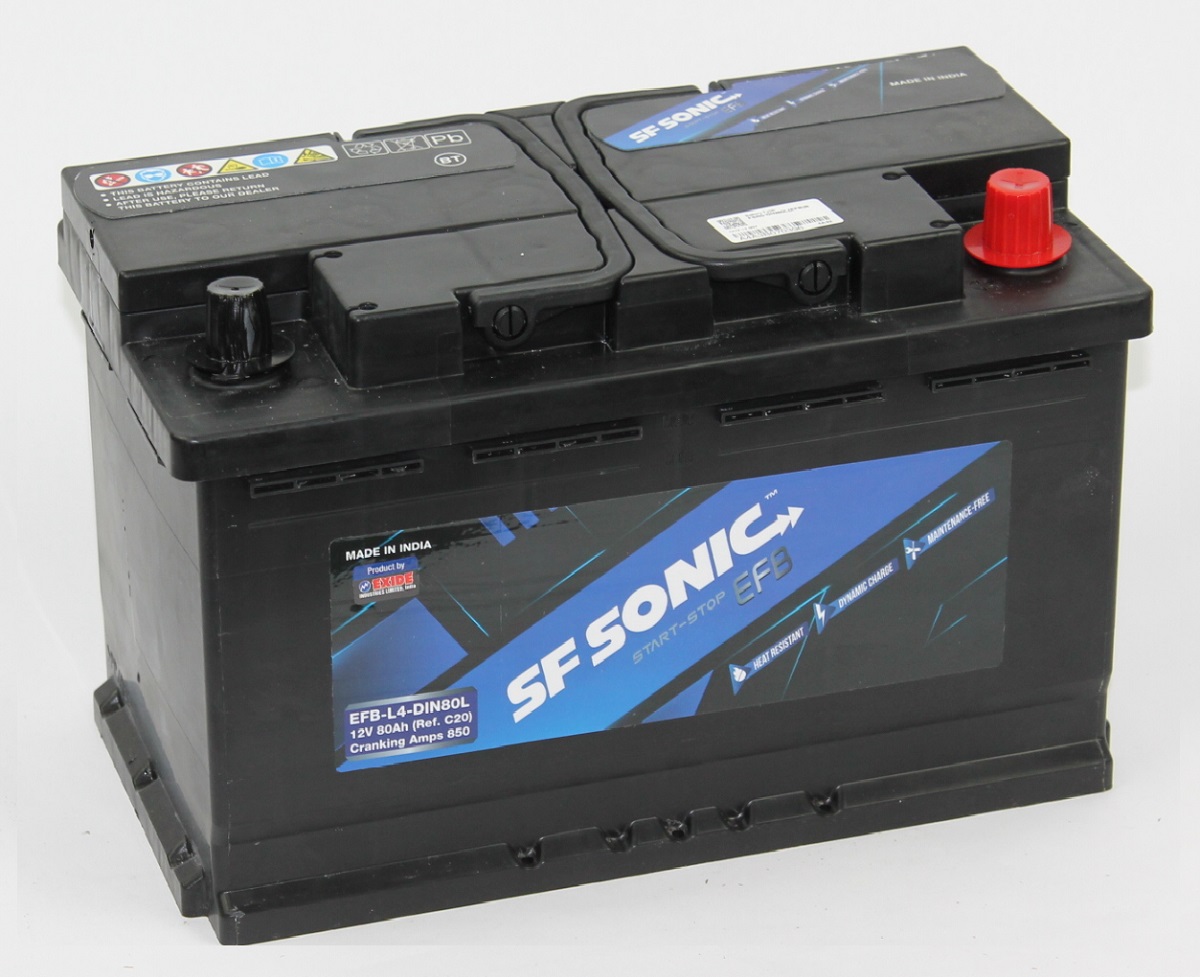Аккумулятор EXIDE SF SONIC EFB 80Ah 850A ОП