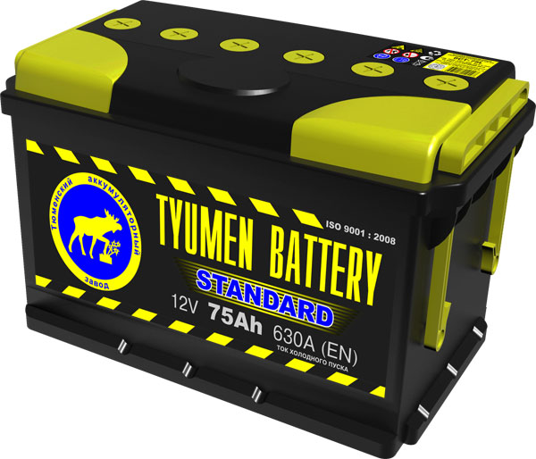 Аккумулятор Tyumen Battery Standard 75Ah 660A ОП