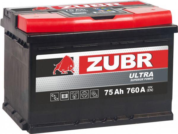 Аккумулятор ZUBR Ultra 75Ah 760A