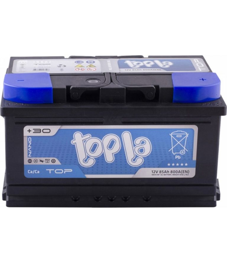 Аккумулятор TOPLA TOP 85Ah 800A ОП низкий
