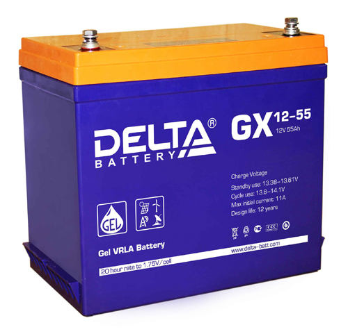 Аккумулятор DELTA GX 12-55