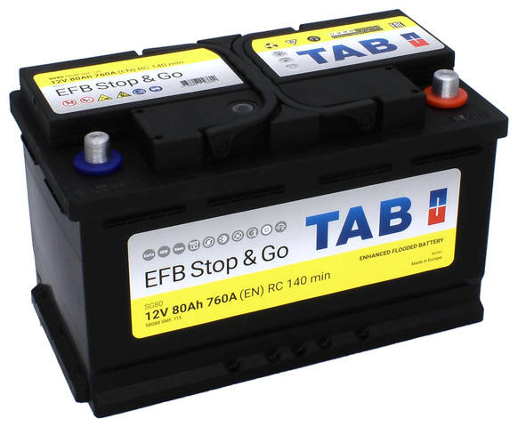 Аккумулятор TAB EFB Stop&Go 80Ah 760A ОП