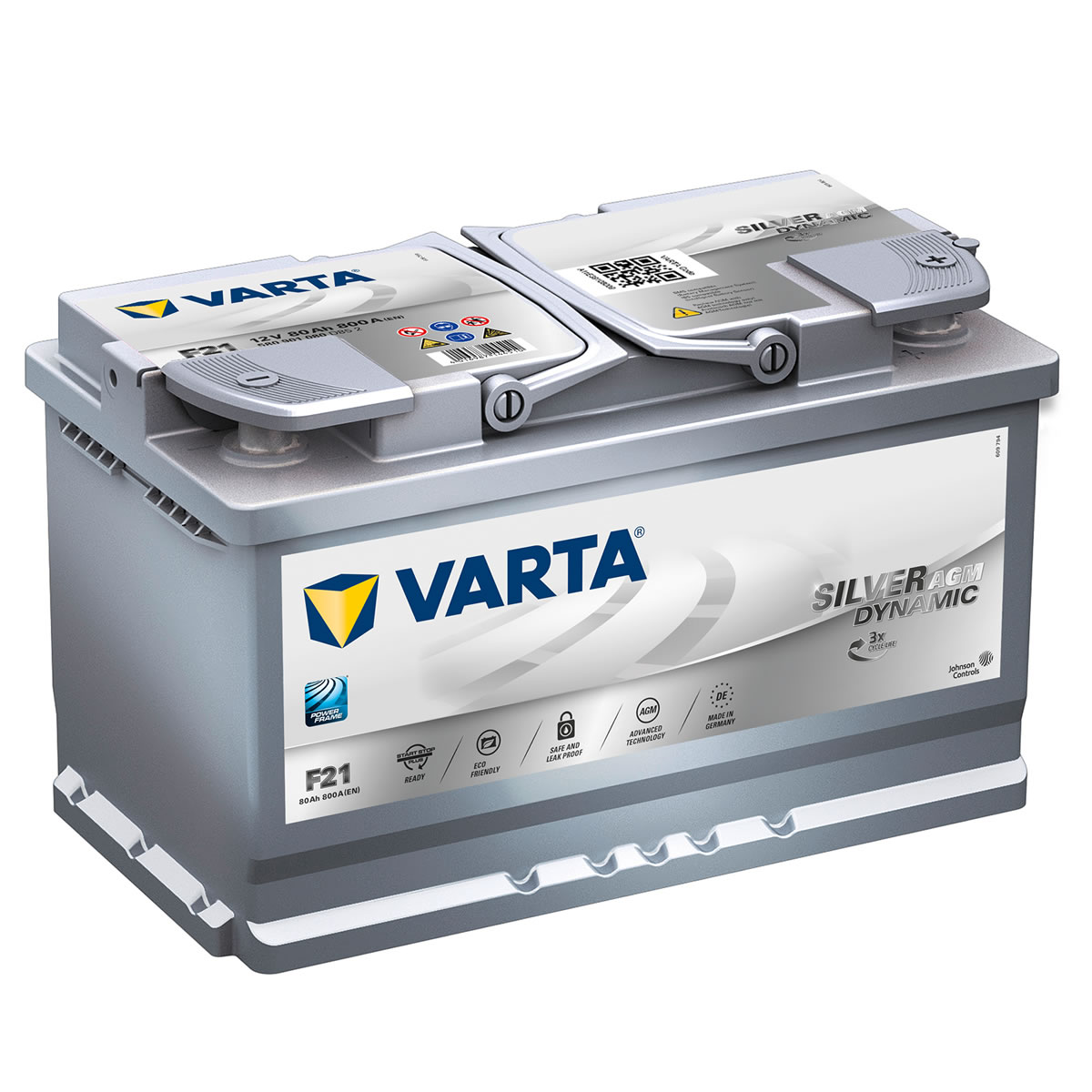 Аккумулятор VARTA Silver Dinamic AGM 80Ah 800A ОП