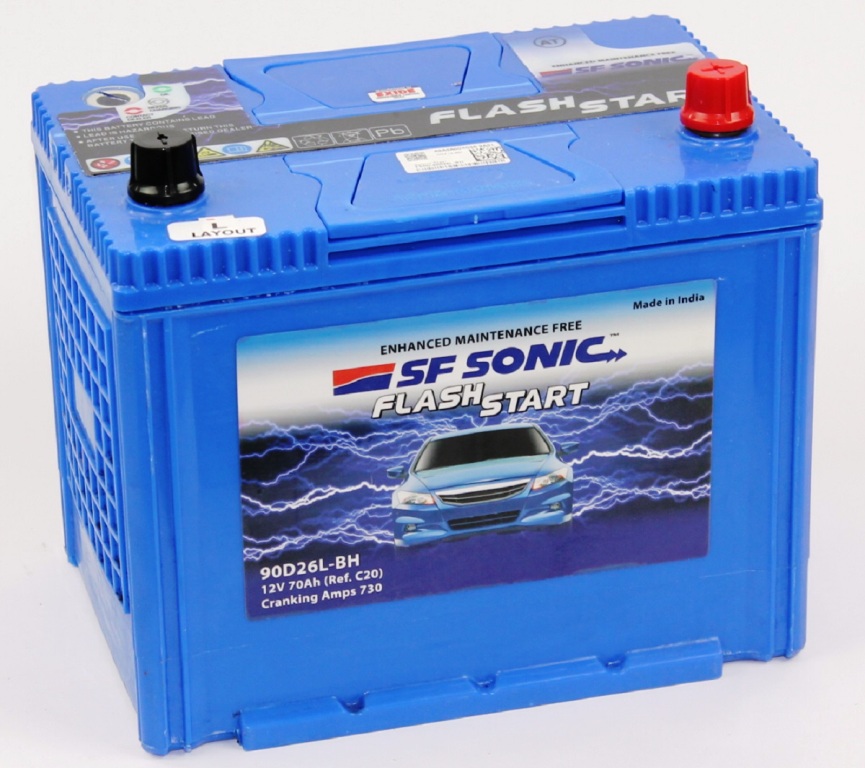 Аккумулятор EXIDE SF SONIC Flash Start Asia 70Ah 730A D26L
