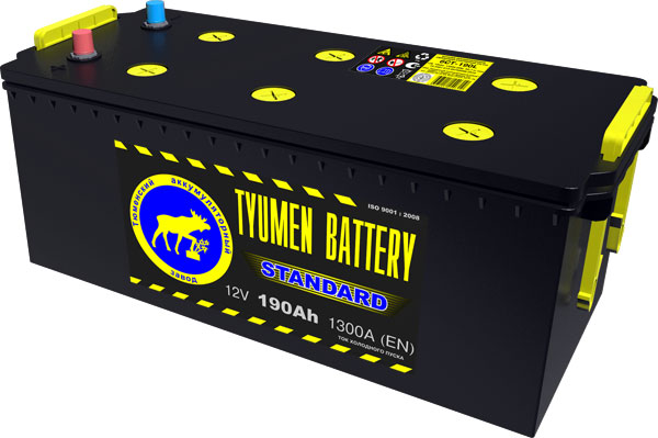 Аккумулятор Tyumen Battery Standard 190Ah 1320A болт