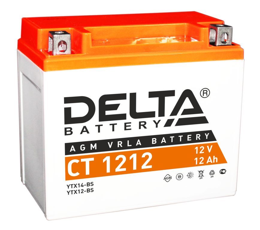 Аккумулятор Delta CT 1212 12Ah 180A