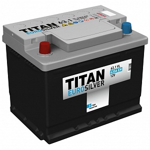 Аккумулятор TITAN EUROSILVER 63Ah 610A