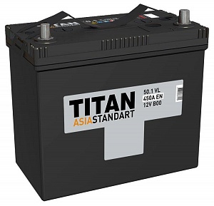Аккумулятор TITAN ASIA STANDART 50Ah 430A B24R
