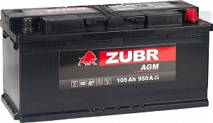 Аккумулятор ZUBR AGM 105Ah 950A ОП
