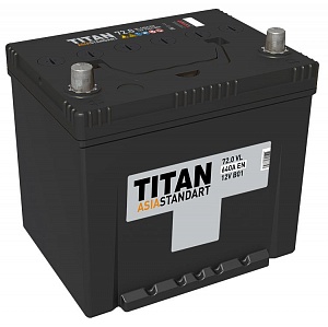 Аккумулятор TITAN ASIA STANDART 72Ah 640A D26L