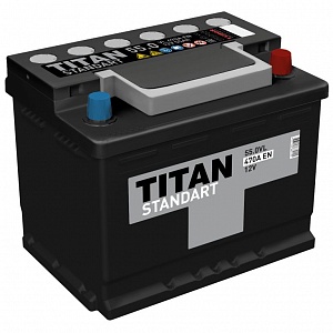 Аккумулятор TITAN STANDART 55Ah 470A ОП