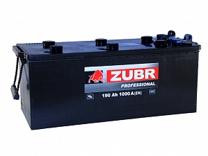 Аккумулятор ZUBR Professional 190Ah 1200A болт