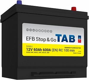 Аккумулятор TAB EFB Stop&Go 60Ah 600A D23L