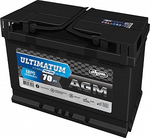 Аккумулятор Ultimatum AGM 70Ah 760A ОП