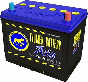 Аккумулятор Tyumen Battery Asia Ca/Ca 75Ah 630A D26L