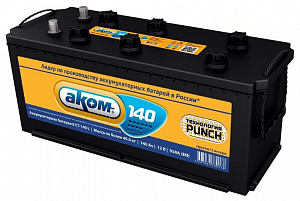 Аккумулятор АКОМ 140Ah 950A euro