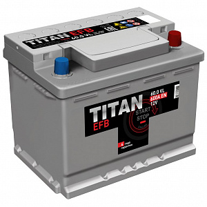 Аккумулятор Titan EFB 60Ah 600A ОП