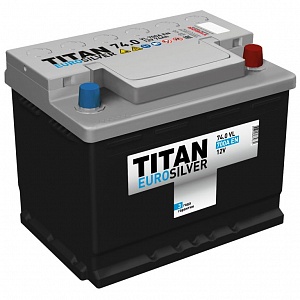 Аккумулятор TITAN EUROSILVER 74Ah 700A ОП низкий
