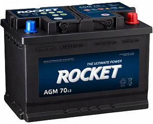Аккумулятор ROCKET AGM 70Ah 760A